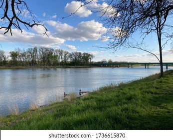 spring landscape of the river