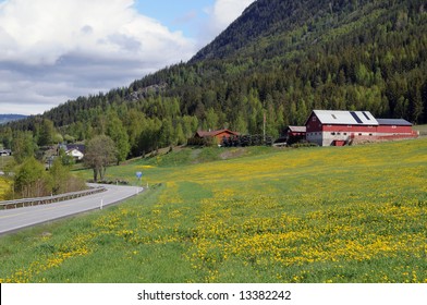 Spring Landscape In Southern Norway - Hallingdal