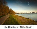 spring night. Elements of this image furnished by NASA