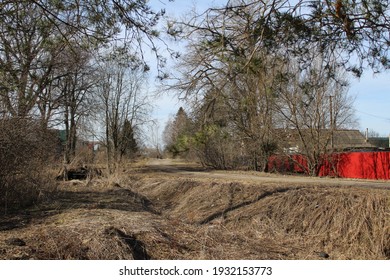 Spring Road In The Village Of Debolovskoye Rostov Yaroslavl Region Of The Russian Federation