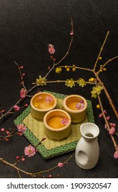 Spring sake (alcoholic beverage from Japan) 