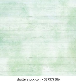 Spring Shabby Chic Background | Rustic old plank background in green, mint and beige colors with textured scratches and antique cracked paint for scrapbooking and decoupage