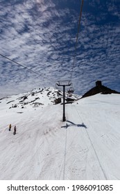 Spring Skiing On Mount Bachelor In Bend, Oregon