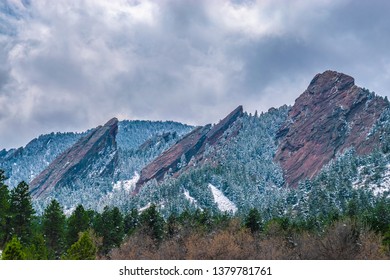 Spring Snow Hike To the Flatirons in Boulder, Colorado