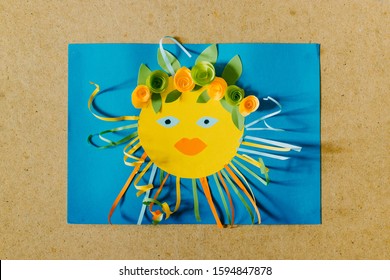 Spring, Summer DIY Kid Paper Craft Ideas, Preschool Activities. Easy Crafts Ideas, Creative Paper Projects For Kids. Fun Educational Activities For Children.