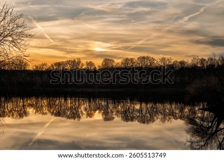 Spring Sunset Over The Monocacy River