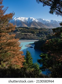 Spring Time Walk Around The Rakaia Gorge Track With Views Of Mount Hutt, Canterbury, New Zealand