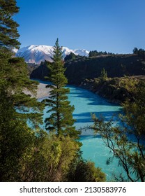 Spring Time Walk Around The Rakaia Gorge Track With Views Of Mount Hutt, Canterbury, New Zealand