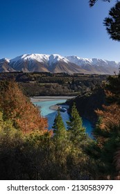 Spring Time Walk Around The Rakaia Gorge Track With Views Of Mount Hutt, Canterbury, New Zealand