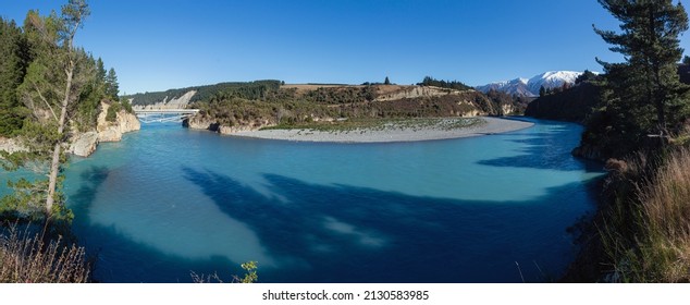 Spring Time Walk Around The Rakaia Gorge Track With Views Of Mount Hutt, Canterbury, New Zealand