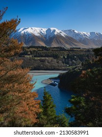 Spring Time Walk Around The Rakaia Gorge Track With Views Of Mount Hutt, Canterbury, New Zealand