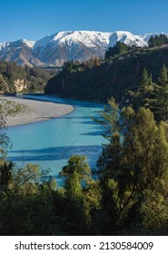 Spring Time Walk Around The Rakaia Gorge Track With Views Of Mount Hutt, Canterbury, New Zealand