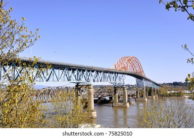 Spring View Of Pattullo Bridge