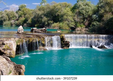 Spring Waterfall Manavgat In Turkey