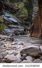 Springdale, UT, USA 02-02-22 The Narrows In Zion National Park