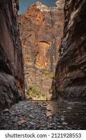 Springdale, UT, USA 02-02-22 The Narrows In Zion National Park