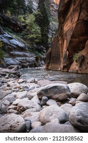 Springdale, UT, USA 02-02-22 The Narrows In Zion National Park