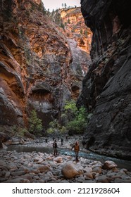 Springdale, UT, USA 02-02-22 The Narrows In Zion National Park