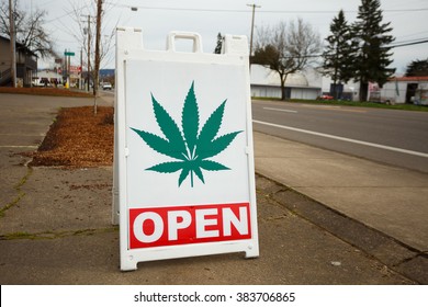 SPRINGFIELD, OR - FEBRUARY 16, 2016: Marijuana dispensaries like this one have popped up in large number due to a law change in Oregon legalizing pot for recreational purposes.