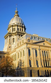 Springfield, Illinois - Fall By State Capitol