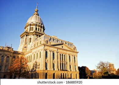 Springfield, Illinois - Fall By State Capitol