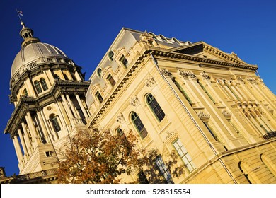 Springfield, Illinois - Fall By State Capitol Building