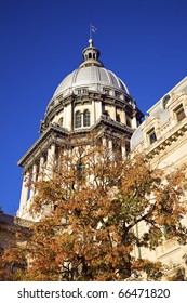 Springfield, Illinois - Fall By State Capitol