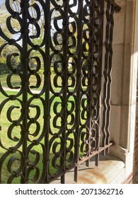 Springfield, Ohio USA - October 26, 2021: Detail Of The Architecture At Koch Hall On The Campus Of Wittenberg University.