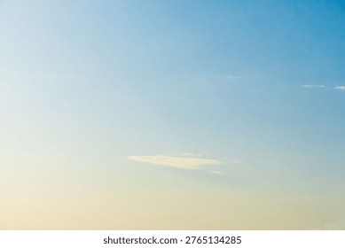Springtime blue sky and cloud scenery 05