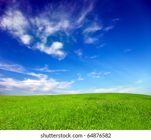 Meadow Covered By Grass Stock Photo (Edit Now) 47723203