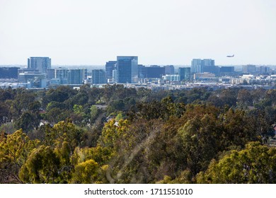 Springtime View Of The Irvine, California Skyline.
