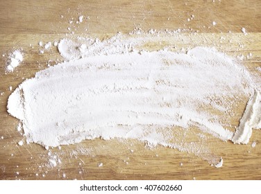 sprinkled flour