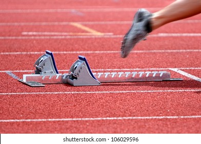 Sprint Start In Track And Field