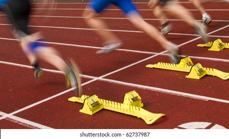 Sprint Start In Track And Field