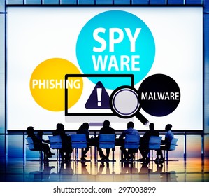 Spyware Hacking Phishing Malware Virus Concept