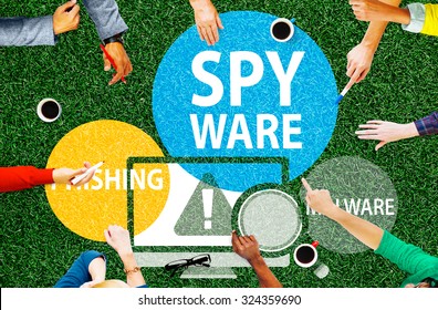 Spyware Hacking Phishing Malware Virus Concept