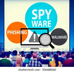 Spyware Hacking Phishing Malware Virus Concept