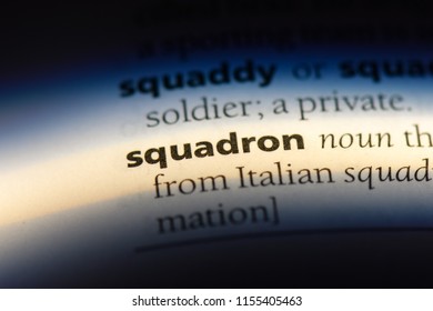 Squadron Word Dictionary Squadron Concept Stock Photo 1155405463