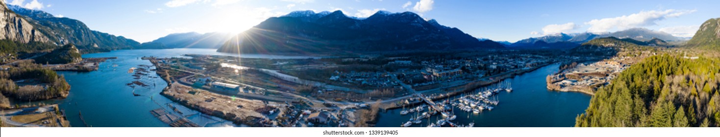 Squamish BC Sunset Panoramic Landscape