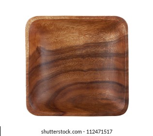 Square Acacia Wood Bowl