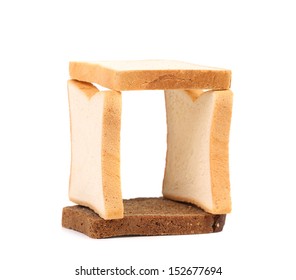 Square of bread.