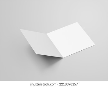 Square brochure or leaflet mockup designs with grey background