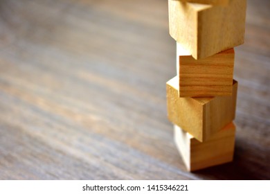 square wooden building blocks