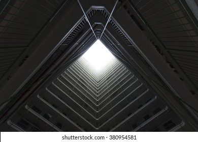 In Square Building Center Look Up