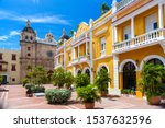 
square in the city of Cartagena de Indias, Colombia