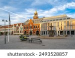 Square in the city center of Kristiansand, Norway