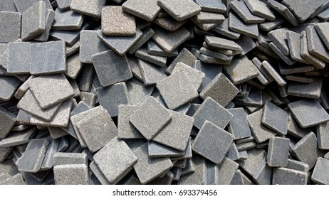 Square Cobblestone Dark Grey Color Raw Stock Photo (Edit Now) 693379456