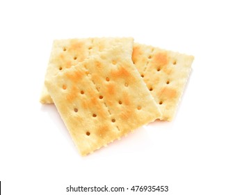 Square Crackers Isolated On White Background Stock Photo 476935453 ...