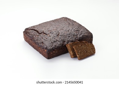 Square Dark Rye Bread Wth A Sunflower Seeds