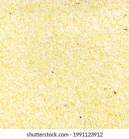 Square Food Background - Uncooked Soft Wheat Manna Groats Close Up